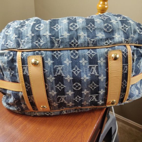 Louis Vuitton Cabas Raye Gm Blue Denim - Picture 7 of 17